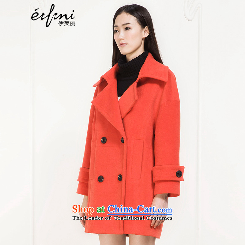 El Boothroyd 2015 winter clothing new double-female? In gross jacket long woolen coat 6581047767 grapefruit red S, Evelyn Lai (eifini) , , , shopping on the Internet