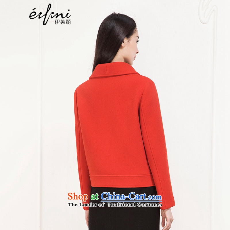 El Boothroyd 2015 winter clothing new roll collar short-haired girl a jacket? wool jacket 6581047868 grapefruit red S, Evelyn Lai (eifini) , , , shopping on the Internet