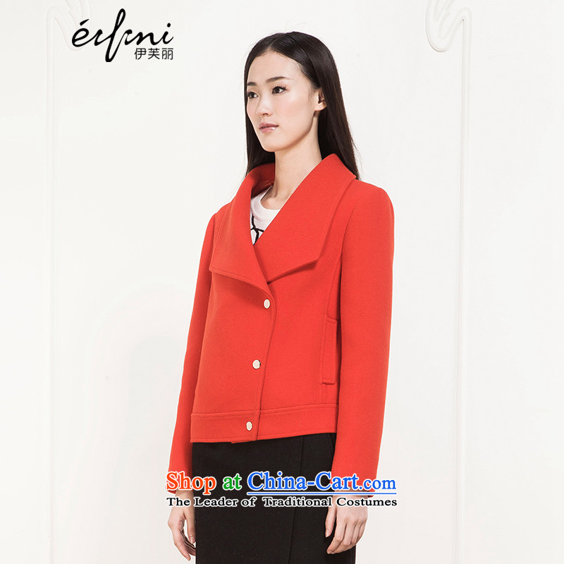 El Boothroyd 2015 winter clothing new roll collar short-haired girl a jacket? wool jacket 6581047868 grapefruit red S, Evelyn Lai (eifini) , , , shopping on the Internet