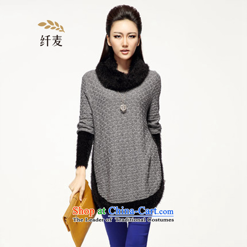 The former Yugoslavia Mak King Code women 2015 Fall/Winter Collections of New England, relaxd mm thick sweater in T-shirt long S14023 gray XL, Yugoslavia Mak , , , shopping on the Internet