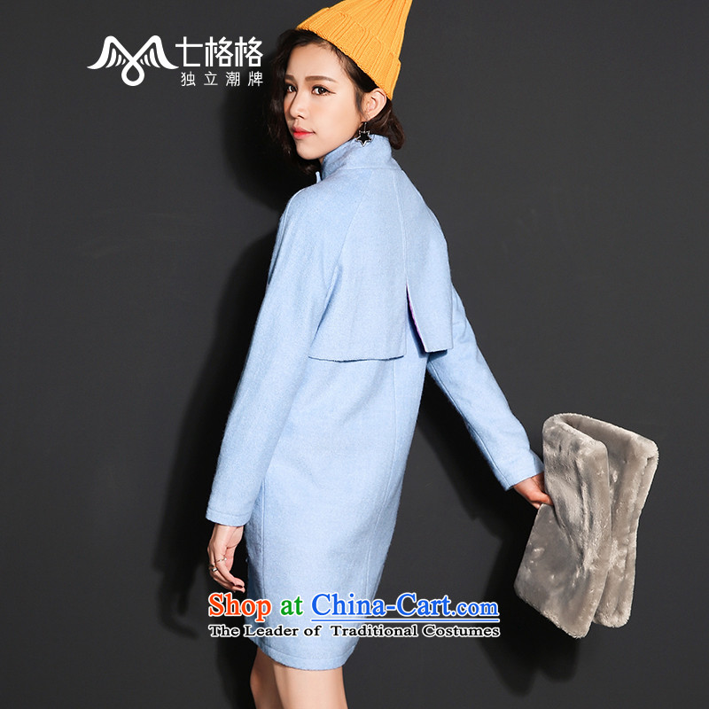 Princess Returning Pearl 2015 Winter Olympics 7 new affixed cloth embroidered collar-rotator cuff so Coat female BLUE PEARL (OTHERMIX 7 L) , , , shopping on the Internet
