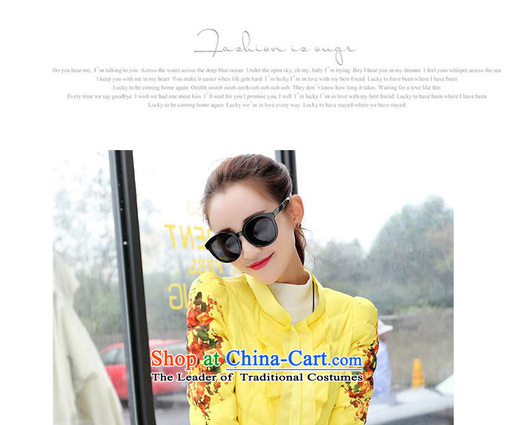 Sin has been short of female ãþòâ 2015 winter clothing new Korean Ladies printed cotton coat women small yellow jacket    XL Photo robe, prices, brand platters! The elections are supplied in the national character of distribution, so action, buy now enjoy more preferential! As soon as possible.