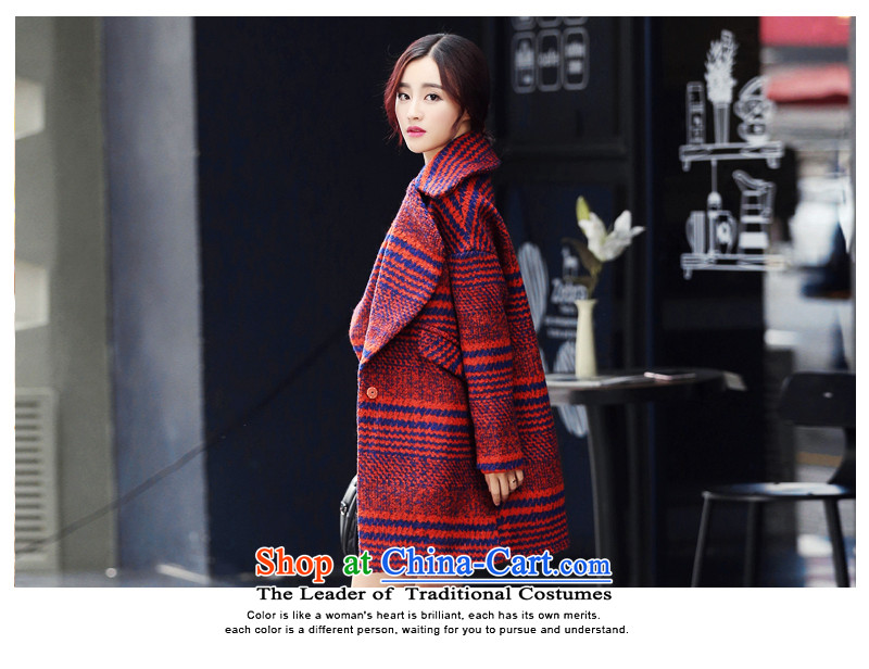  2015 Autumn and winter has sin new women's loose side marker-gross rough tweed jacket? a wool coat in long shirts female red S picture, prices, brand platters! The elections are supplied in the national character of distribution, so action, buy now enjoy more preferential! As soon as possible.