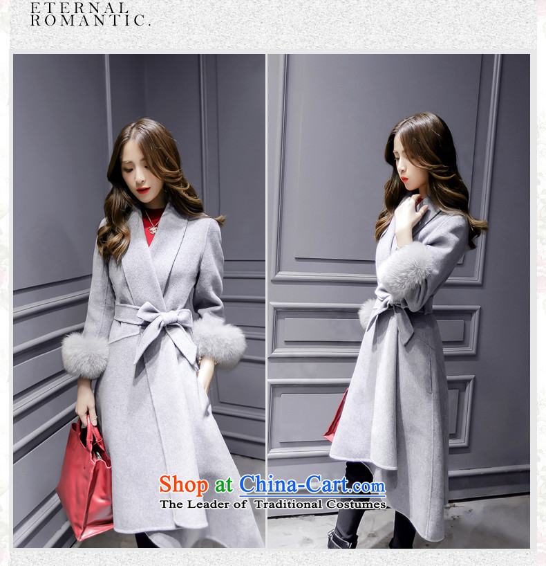 Step cloud of incense to the 2015 autumn and winter female new Korean version in the long hair of Sau San? a jacket coat girls 91.3 Gray L offset maximum recommended a number of small pictures taken, prices, brand platters! The elections are supplied in the national character of distribution, so action, buy now enjoy more preferential! As soon as possible.