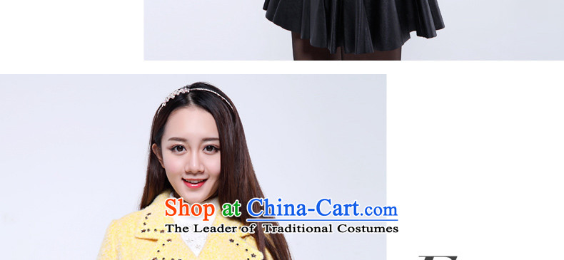 Flower to 2015 winter clothing new side zip rivets locomotive jacket female short gross flows 30VD41322 jacket? yellow S picture, prices, brand platters! The elections are supplied in the national character of distribution, so action, buy now enjoy more preferential! As soon as possible.