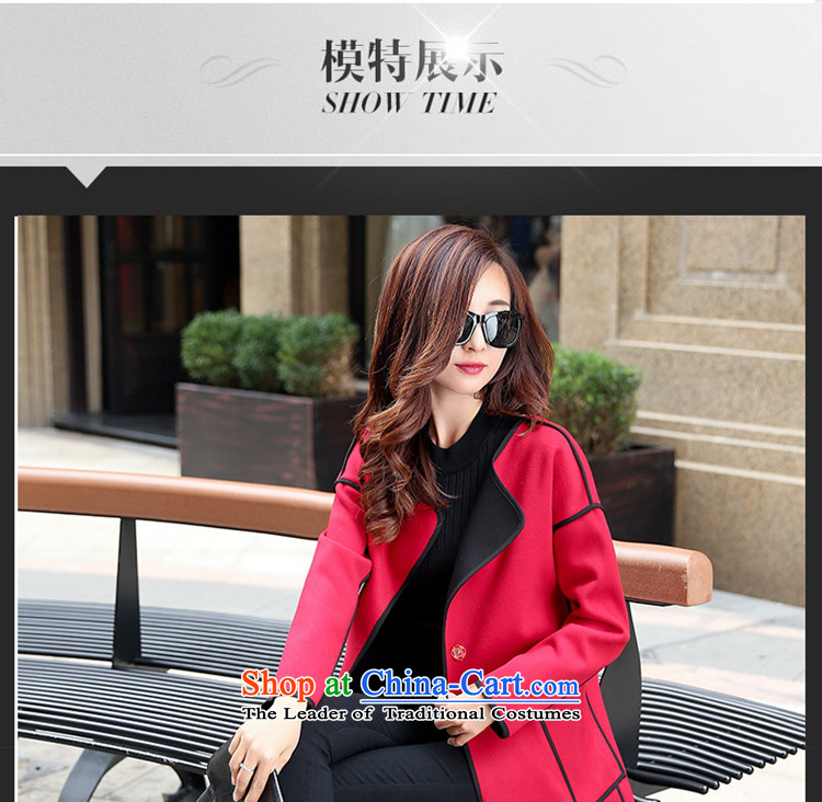 Sin has loaded the autumn and winter 2015 new Korean girl in gross? jacket long minimalist leisure autumn and winter coats and a female Kim Ho   XL Photo, prices, brand platters! The elections are supplied in the national character of distribution, so action, buy now enjoy more preferential! As soon as possible.