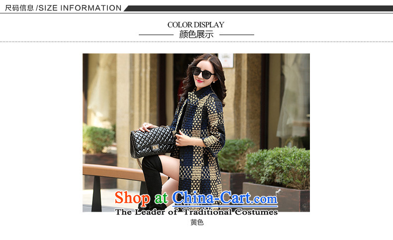 Xuan ina gross? 2015 autumn and winter coats female Korean version of the new in Sau San long 7/Coarse Wool tweed jacket XX8530 navy M picture, prices, brand platters! The elections are supplied in the national character of distribution, so action, buy now enjoy more preferential! As soon as possible.