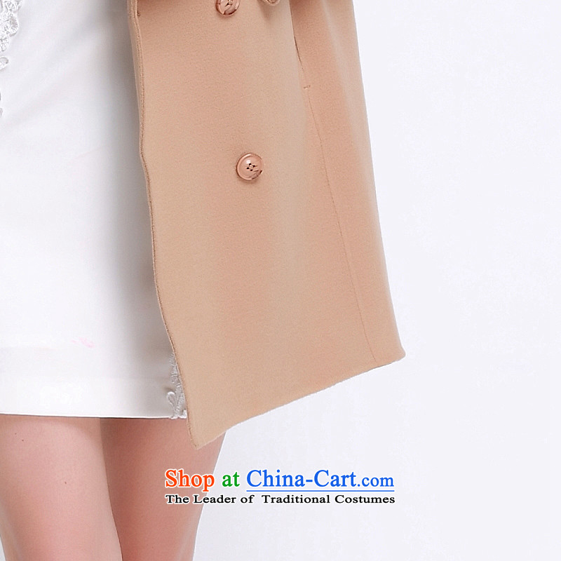 Athena Chu countryman 2015 autumn and winter, hand-double-side wool coat in the long hair? coats female khaki M Athena countryman shopping on the Internet has been pressed.