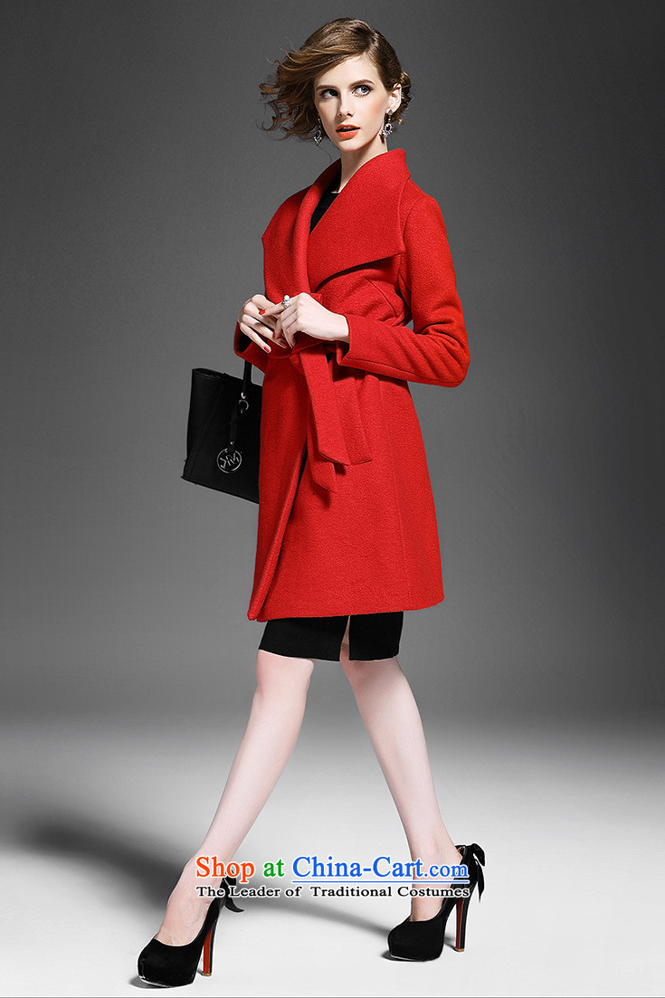 The Moonlight stone 2015 autumn and winter new women's western Big stylish large roll collar jacket coat? waistband gross Hans Peter Betz Red S picture, prices, brand platters! The elections are supplied in the national character of distribution, so action, buy now enjoy more preferential! As soon as possible.