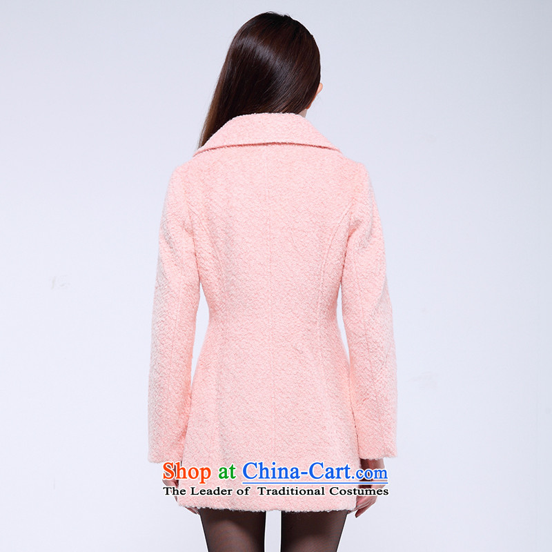 Flower to 2015 winter clothing suit the need for new zipper in the long graphics thin hair? jacket coat 30VD71321 female Peach Flower (S toner duoyi) , , , shopping on the Internet
