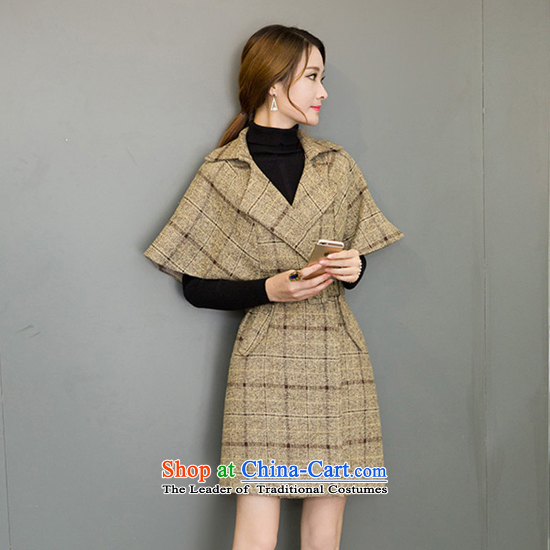 Scented Winter 2015 new stylish style charm Wild Hair? V1729 jacket coat yellow S, scented (piaoxiang) , , , shopping on the Internet