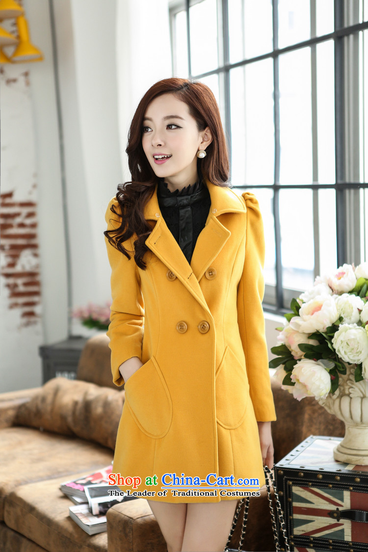 2015 Autumn and Winter Storm teenage women's stylish a wool coat in the medium to long term)? jacket coat pink gross Sau San? M picture, prices, brand platters! The elections are supplied in the national character of distribution, so action, buy now enjoy more preferential! As soon as possible.