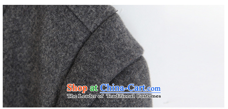 The land by 2015 Fall/Winter Collections large relaxd Korean wild thick in Sau San long roll collar jacket coat gray hair? M picture, prices, brand platters! The elections are supplied in the national character of distribution, so action, buy now enjoy more preferential! As soon as possible.