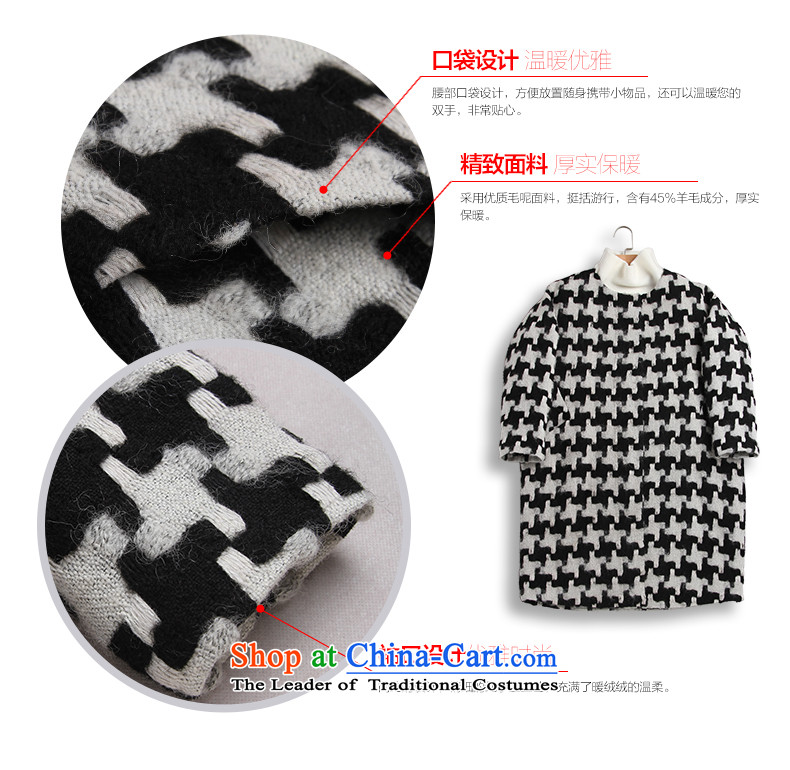 Ho Pui 2015 autumn and winter new women's round-neck collar minimalist wool a wool coat latticed gross girls jacket? Long chidori grid M picture, prices, brand platters! The elections are supplied in the national character of distribution, so action, buy now enjoy more preferential! As soon as possible.