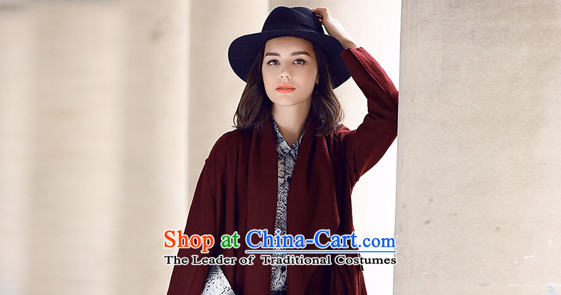 Ho Pui 2015 autumn and winter new larger flip washable wool a wool coat girl in long irregular low gross? jacket, wine red L picture, prices, brand platters! The elections are supplied in the national character of distribution, so action, buy now enjoy more preferential! As soon as possible.