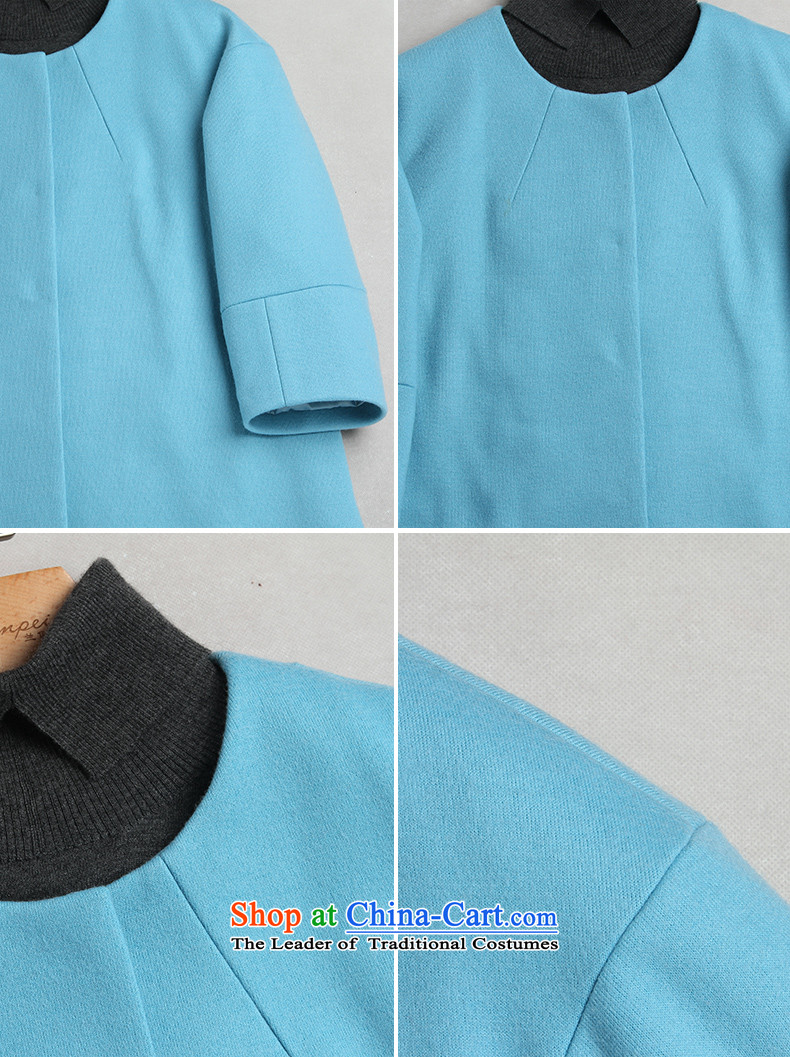 Ho Pui 2015 autumn and winter new washable wool a wool coat girl in long-sleeved cloak 9 Gross blue jacket XL pictures?, prices, brand platters! The elections are supplied in the national character of distribution, so action, buy now enjoy more preferential! As soon as possible.