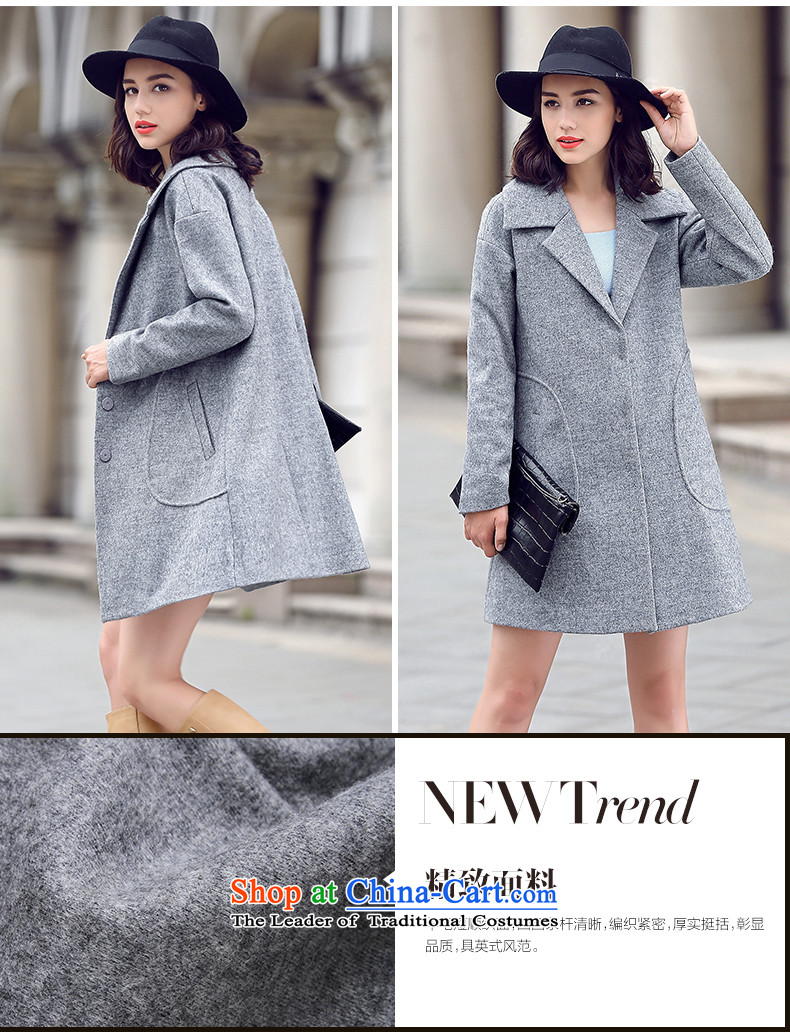 Ho Pui 2015 autumn and winter new suit washable wool a wool coat female type cocoon Sau San Mao jacket, long)? gray M picture, prices, brand platters! The elections are supplied in the national character of distribution, so action, buy now enjoy more preferential! As soon as possible.