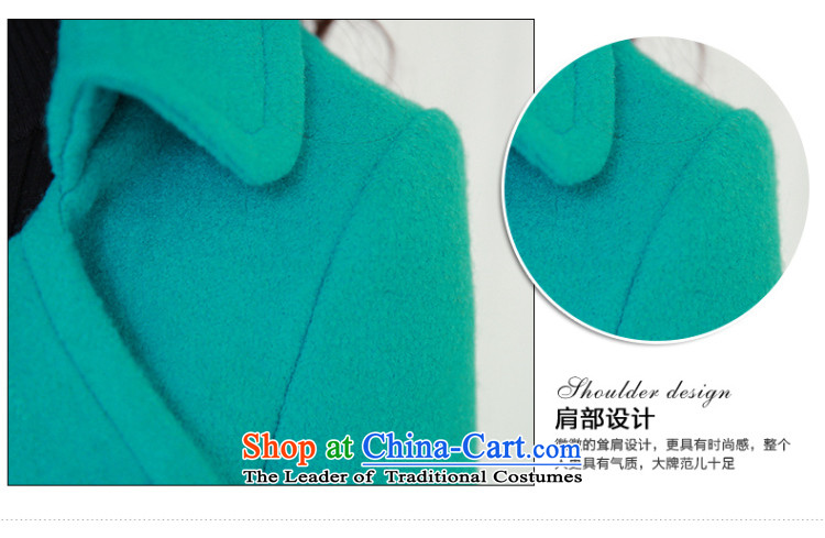 Kim Hye-Cayman 2015 gross coats of autumn and winter thickened?? in gross jacket large long wool? female Korean jacket for autumn and winter coats green color M brand, prices, picture platters! The elections are supplied in the national character of distribution, so action, buy now enjoy more preferential! As soon as possible.