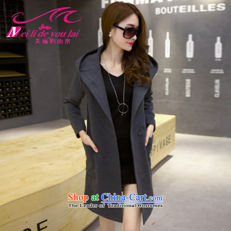 The origin of the beautiful coat female 2015 gross? Boxed new beauty autumn is a long-sleeved jacket girl in gross? Long a wool coat female western khaki- L, the origin of the beautiful shopping on the Internet has been pressed.