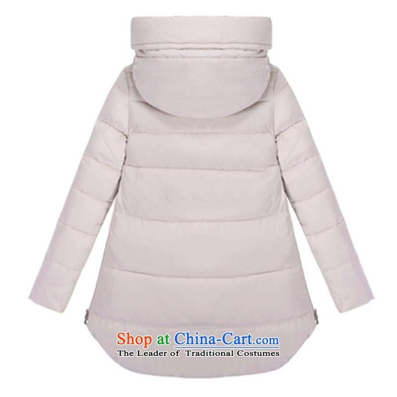 The first declared as autumn and winter large European and American women's expertise to medium to long term mm) Cotton thin cotton robe services video Y2596 3XL jacket around 922.747 150 - 160131, purple long declared shopping on the Internet has been pressed.