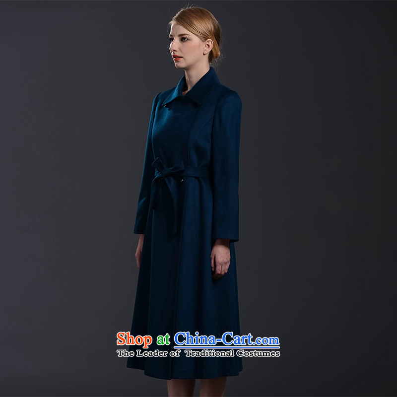 In the women's race counters genuine synchronization offer cashmere long warm jacket coat Q10042 BLUE AS(155/80), Guilford ad , , , shopping on the Internet