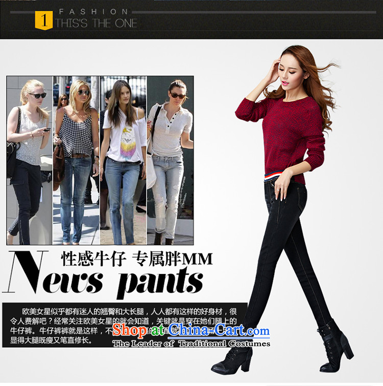 The officials of the fuseau larger ladies pants autumn and winter to xl jeans thick mm thick elastic waist-plus pant black XXXL picture, prices, brand platters! The elections are supplied in the national character of distribution, so action, buy now enjoy more preferential! As soon as possible.