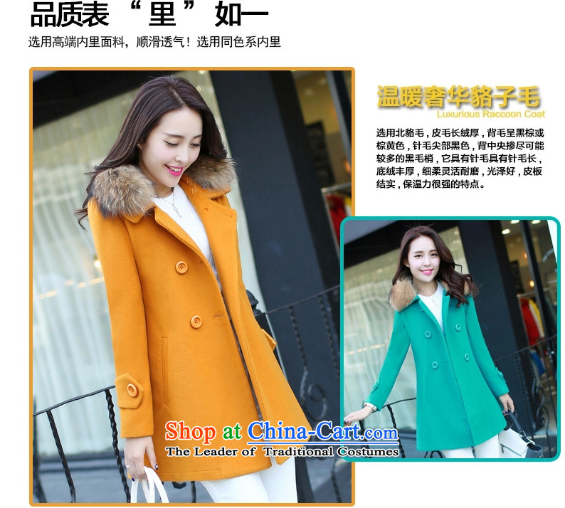Yi Millies 2015 winter clothing new Korean version of large numbers in length of Sau San for female 6640--890 coat? Yellow M picture, prices, brand platters! The elections are supplied in the national character of distribution, so action, buy now enjoy more preferential! As soon as possible.