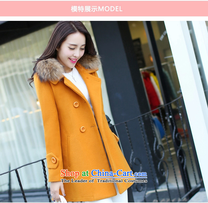 Yi Millies 2015 winter clothing new Korean version of large numbers in length of Sau San for female 6640--890 coat? Yellow M picture, prices, brand platters! The elections are supplied in the national character of distribution, so action, buy now enjoy more preferential! As soon as possible.