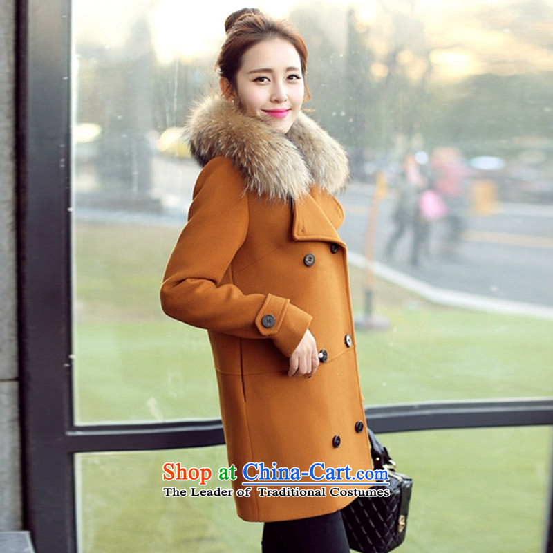 Statements were made by Lau 2015 winter clothing in New England wind long double-thick cotton wool for the gross? Kim copper-colored XXL, coats Lau Statement (she says) , , , shopping on the Internet