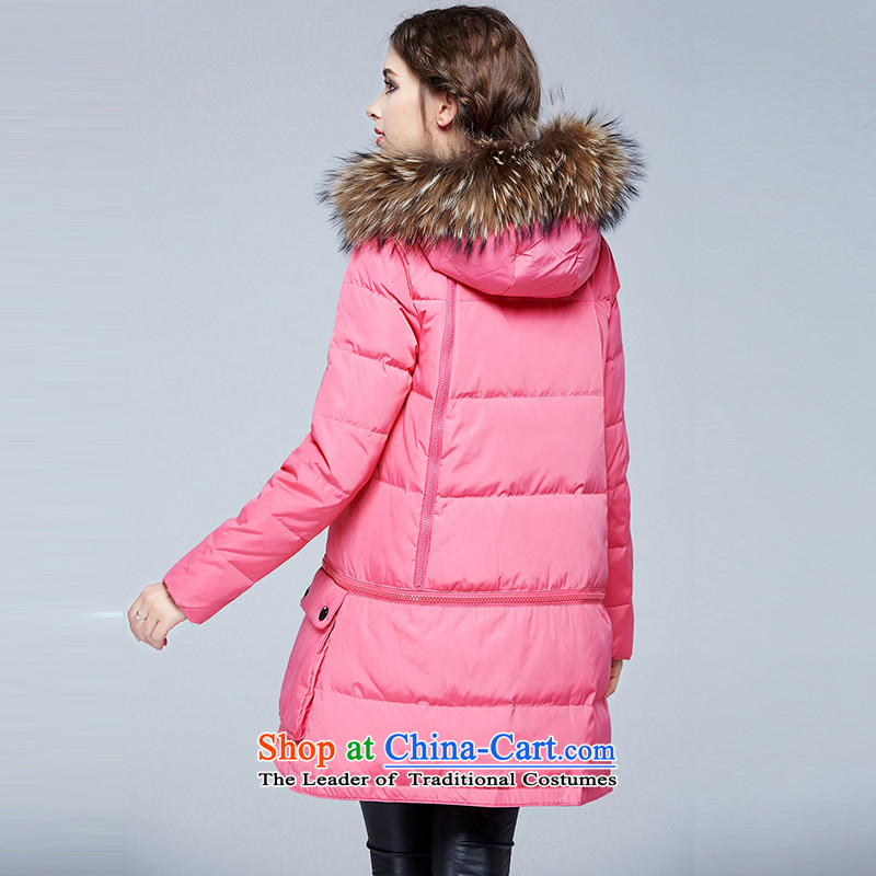 The maximum number of Europe and Connie Women 2015 winter clothing new mm thick and stylish ultra-large emulation Nuclear Sub gross girls down for long jacket, the red 4XL, s9905 Mano Connie Dream , , , shopping on the Internet