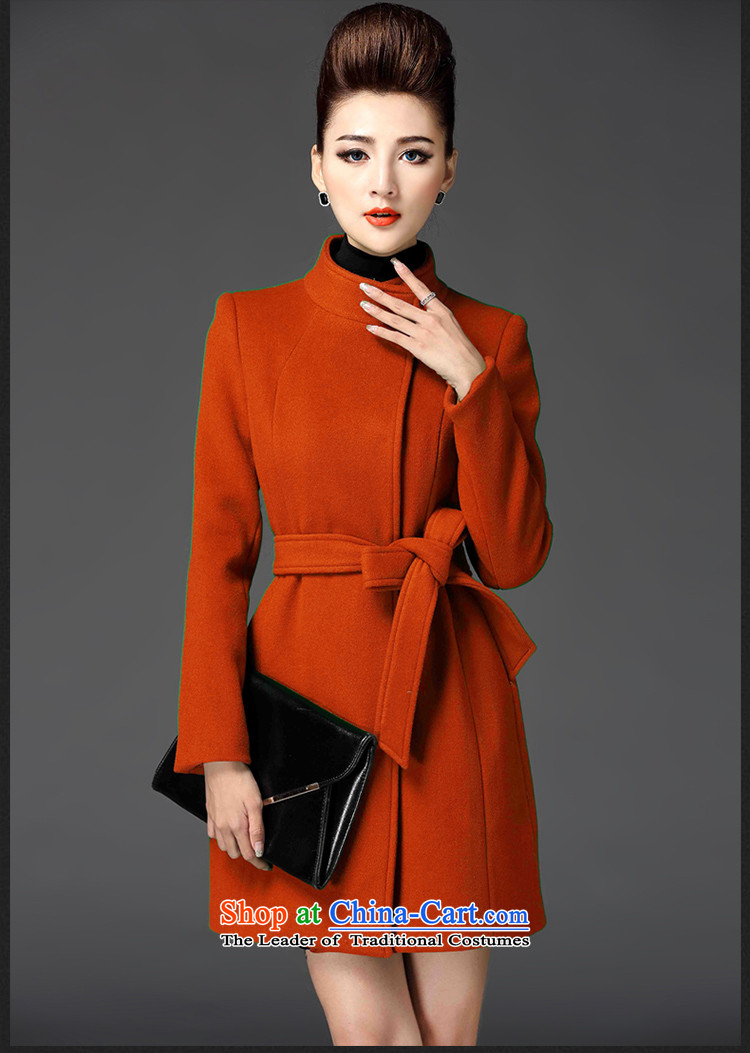 Meath Yang original geese in long hair? 2015 winter new products long-sleeved blouses and woolen coat gross? orange coat S picture, prices, brand platters! The elections are supplied in the national character of distribution, so action, buy now enjoy more preferential! As soon as possible.