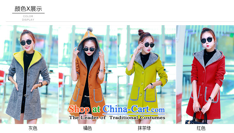 Up to 2015, Ms Elsie autumn and winter new products plus gross cotton jacket female Korean? 