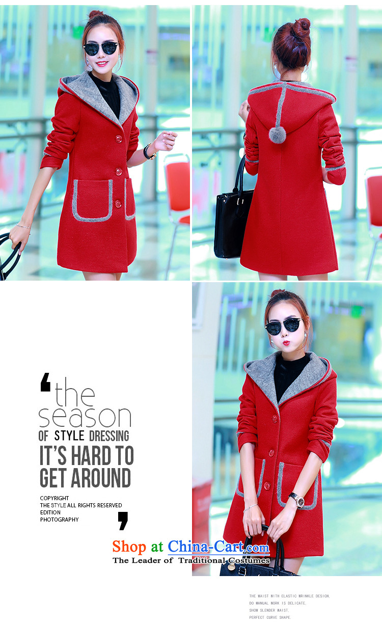Up to 2015, Ms Elsie autumn and winter new products plus gross cotton jacket female Korean? 