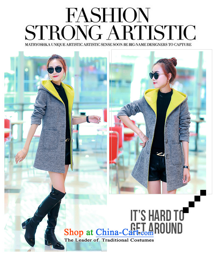 Up to 2015, Ms Elsie autumn and winter new products plus gross cotton jacket female Korean? 