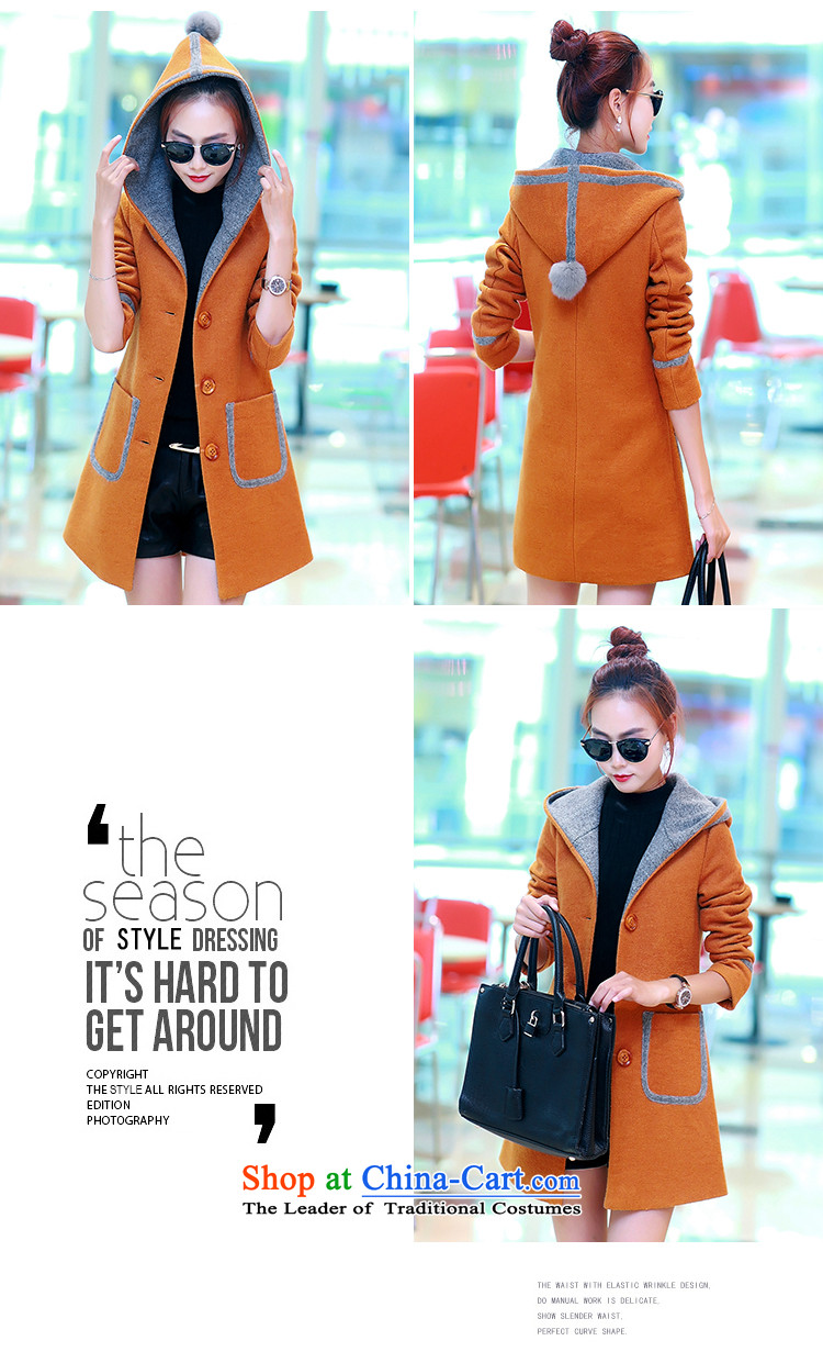 Up to 2015, Ms Elsie autumn and winter new products plus gross cotton jacket female Korean? 