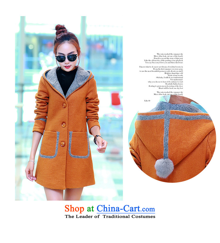 Up to 2015, Ms Elsie autumn and winter new products plus gross cotton jacket female Korean? 