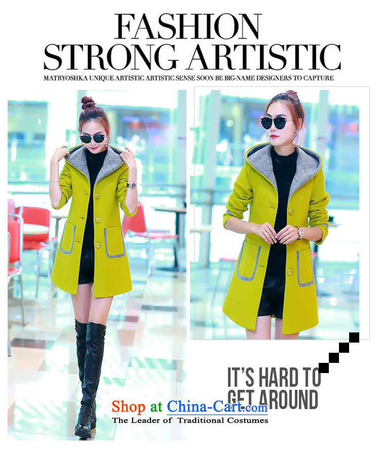 Up to 2015, Ms Elsie autumn and winter new products plus gross cotton jacket female Korean? 