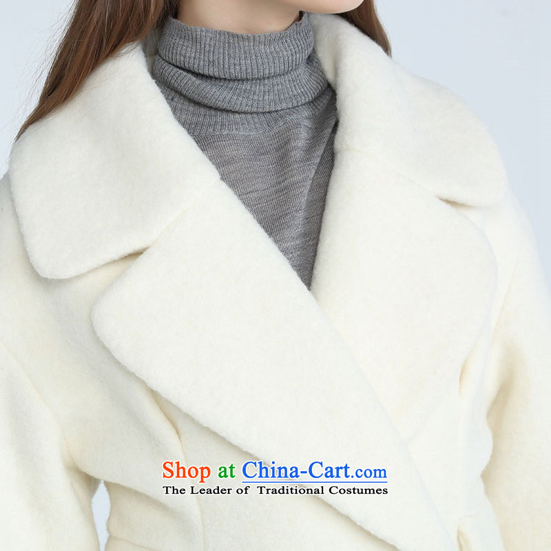 The DAZZLE in winter, elegant flowers of the auricle of the coin-long-sleeved wool coat 244G322 straight beige 160S,DAZZLE,,, shopping on the Internet