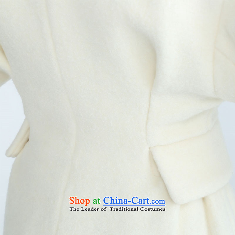 The DAZZLE in winter, elegant flowers of the auricle of the coin-long-sleeved wool coat 244G322 straight beige 160S,DAZZLE,,, shopping on the Internet