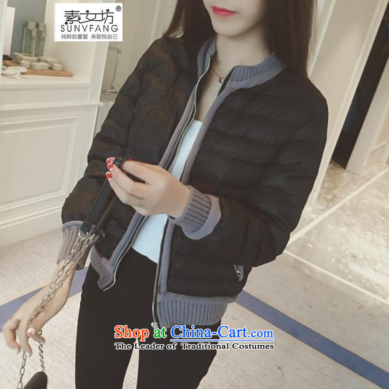 Motome workshop for larger female thick sister autumn and winter jackets for winter 2015 mm thick Korean version of the new stylish Sau San video warm thin cotton coat coat 5766 Black 5XL 180-210 recommended weight, Motome Fong (SUNVFANG) , , , shopping o