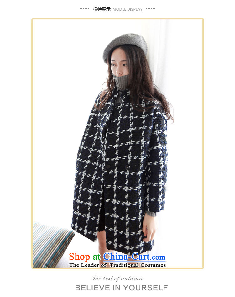 In accordance with the smell of Hei Mao jacket female Korean? the date of college students girls gross sub-style coats in long?) loose video thin young daughter thick black and white checkered warm M picture, prices, brand platters! The elections are supplied in the national character of distribution, so action, buy now enjoy more preferential! As soon as possible.