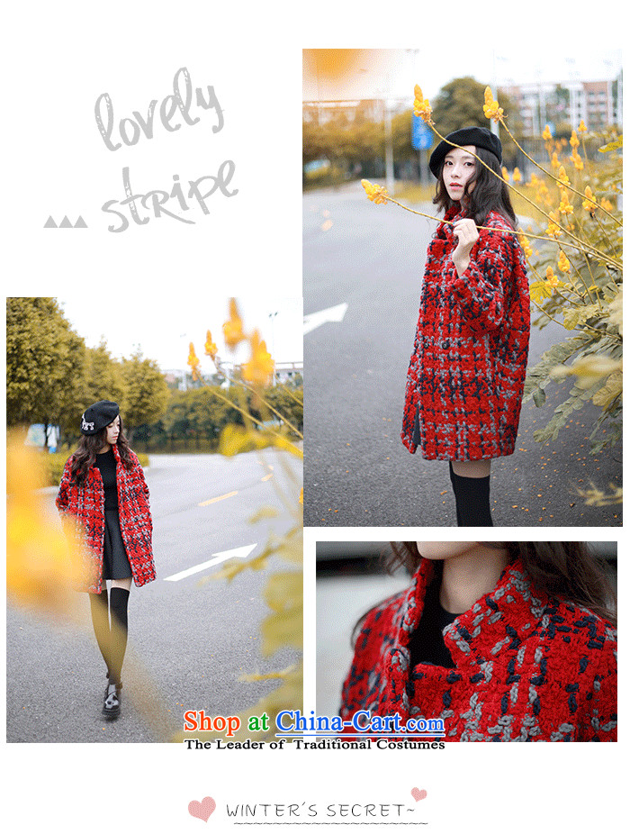 In accordance with the smell of Hei Mao jacket female Korean? the date of college students girls gross sub-style coats in long?) loose video thin young daughter thick black and white checkered warm M picture, prices, brand platters! The elections are supplied in the national character of distribution, so action, buy now enjoy more preferential! As soon as possible.