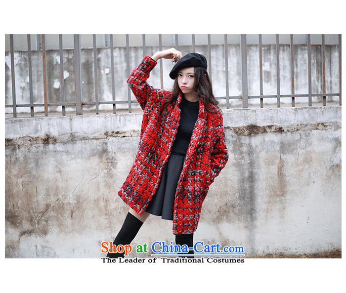 In accordance with the smell of Hei Mao jacket female Korean? the date of college students girls gross sub-style coats in long?) loose video thin young daughter thick black and white checkered warm M picture, prices, brand platters! The elections are supplied in the national character of distribution, so action, buy now enjoy more preferential! As soon as possible.