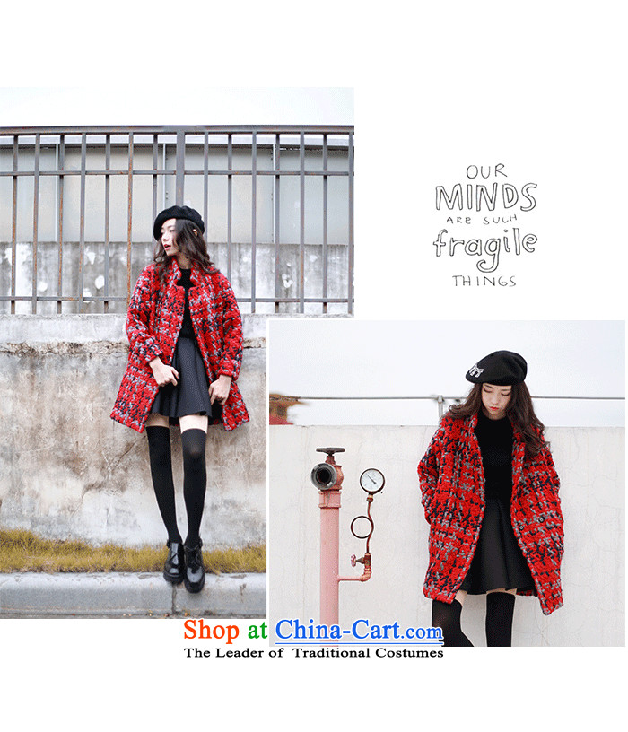 In accordance with the smell of Hei Mao jacket female Korean? the date of college students girls gross sub-style coats in long?) loose video thin young daughter thick black and white checkered warm M picture, prices, brand platters! The elections are supplied in the national character of distribution, so action, buy now enjoy more preferential! As soon as possible.