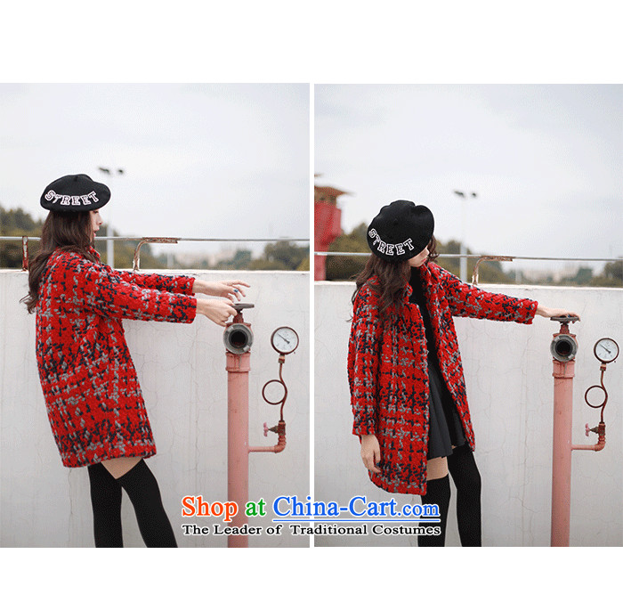 In accordance with the smell of Hei Mao jacket female Korean? the date of college students girls gross sub-style coats in long?) loose video thin young daughter thick black and white checkered warm M picture, prices, brand platters! The elections are supplied in the national character of distribution, so action, buy now enjoy more preferential! As soon as possible.