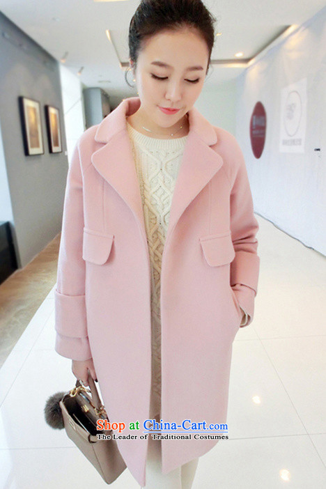 Mr Vladimir 2015 autumn and winter new women's pocket loose hair? jacket coat in the medium to long term, female? 0972 gross coats female pink L picture, prices, brand platters! The elections are supplied in the national character of distribution, so action, buy now enjoy more preferential! As soon as possible.