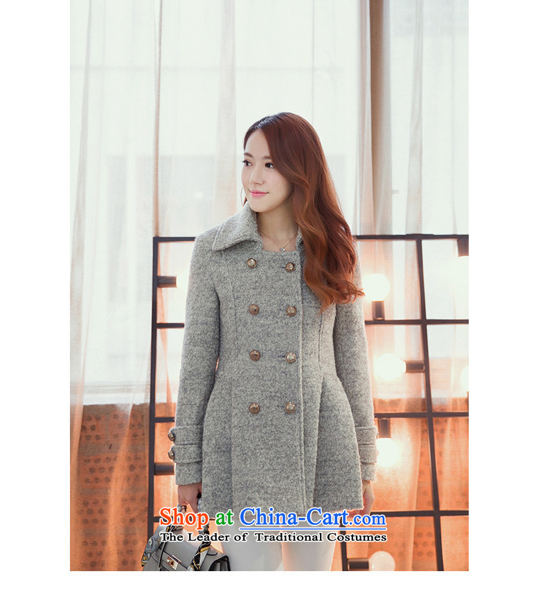 In 2015 winter m economy Korean jacket in gross? Long roll collar double-thick hair? women coats new beige cross-section of the pocket M picture, prices, brand platters! The elections are supplied in the national character of distribution, so action, buy now enjoy more preferential! As soon as possible.