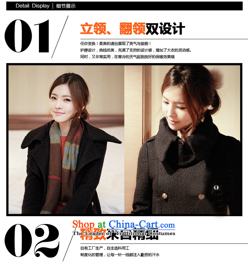 In 2015 winter m economy Korean jacket in gross? Long roll collar double-thick hair? women coats new beige cross-section of the pocket M picture, prices, brand platters! The elections are supplied in the national character of distribution, so action, buy now enjoy more preferential! As soon as possible.