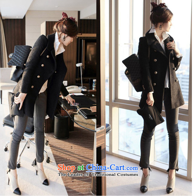 In 2015 winter m economy Korean jacket in gross? Long roll collar double-thick hair? women coats new beige cross-section of the pocket M picture, prices, brand platters! The elections are supplied in the national character of distribution, so action, buy now enjoy more preferential! As soon as possible.