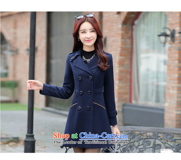Lauder Highlights 2015 autumn and winter Western New girl who decorated in long wool woolen fabric jacket coat of gross? jacket coat female wine red M picture, prices, brand platters! The elections are supplied in the national character of distribution, so action, buy now enjoy more preferential! As soon as possible.